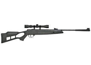 Hatsan HCEDGE22 .22 Air Rifle Combo with 3-9x32 Scope, Fiber Optic Sights