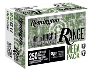 Remington R23965 9mm Luger 115gr Full Metal Jacket 250 Rounds Per Box