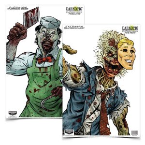 Birchwood Casey Darkotic Primal Cut Zombie Butcher/Lawyer Hanging Paper All Firearms 12" x 18" Impact Enhancement Splatter 8 Targets