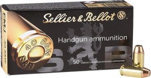 Sellier & Bellot SB40B .40 S&W 180gr FMJ Brass Case 50rd Box