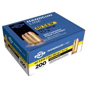PPU MEGAPACK 40 S&W 180GR Full Metal Jacket 200RD 3-Box