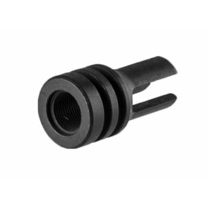 Brownells EARLY 3 PRONG 22 CALIBER FLASH HIDER 1/2"-28 STEEL BLACK