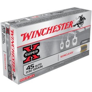 Winchester WC452 Super X Target 45 ACP 230 gr Winclean Brass Enclosed Base Ammo 50 Per Box/ 10 Cs