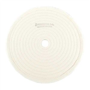Brownells Muslin Polish Wheel Stitched 10" X 3/8" Thick 1" Arbor