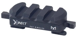 Kinetic Development KIN5-100 M-LOK 3-Slot Picatinny Rail Black Aluminum