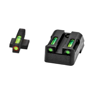 HiViz KBN521 1911 LiteWave H3 Tritium Sight Set Orange Green