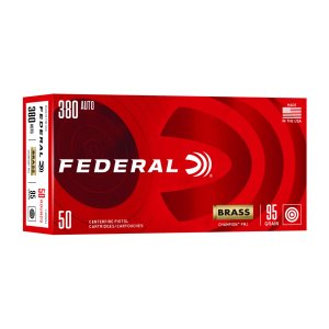 Federal Premium Ammunition Champion 380 ACP 95gr FMJ 50 Box C38095A