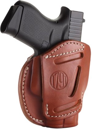 1791 Gunleather 3WH-2-CBR-A 3-Way Holster Classic Brown Size 2 Ambi