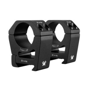 Sport Riflescope Rings - Sport Riflescope Rings 1'''' High 1.1'''' Elevation Black 2-Pc
