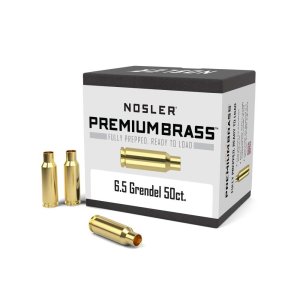 Nosler 6.5mm Grendel Unprimed Brass Rifle Cases 50 Count Ready to Load