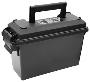 MTM Case-Gard Ammo Can 30T Black Water-Resistant 3.4x8.9x6.1