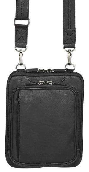 GTM GTM-99/BK Crossbody Shoulder Pouch Black