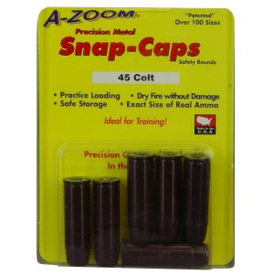 A-Zoom 16124 Aluminum Snap Caps 45 Colt 6-Pack Dry Firing Practice