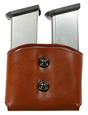 Galco DMC26 Double Mag Carrier Tan Leather Belt Loop 1.5-1.75