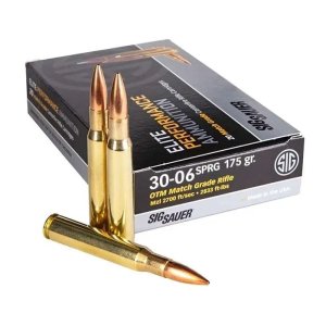 Sig Sauer E3006M2-20 Elite Match 30-06 Springfield 175GR OTM 20-Rounds