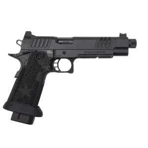 Staccato 2011 XL, 9mm, 6 Threaded DLC Barrel, 2 Magazines, CS Frame, DLC Slide, Optics Ready, Tac Texture Grips, Pistol
