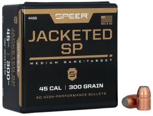 Speer 4485 .451 300gr JSP Handgun Bullets 100ct