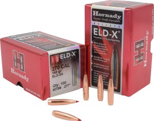 Horn Hunter 27356 ELD-X Hunting 270 Cal .277 145 gr Extremely Low Drag
