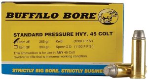 Buffalo Bore 3E20 .45 Colt 255gr Gas Checked Soft Cast Ammo 20 Rounds