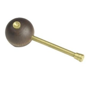 Traditions A1207 Ball Starter: Round Handle, Brass Material, Long & Short Length, Solid Hardwood, Concave Tip