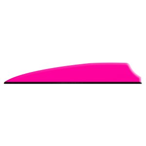 Q2i Fusion X-II Shield Cut Vanes Pink 3 In 100 Pack Q07045