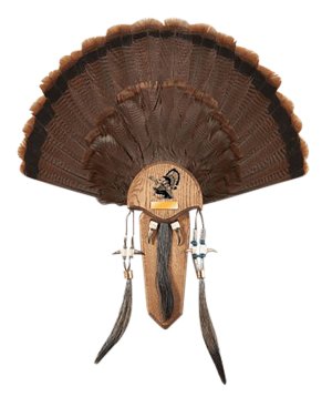 Hunters Specialties STR06949 Three Beard Mounting Plaque Natural Oak