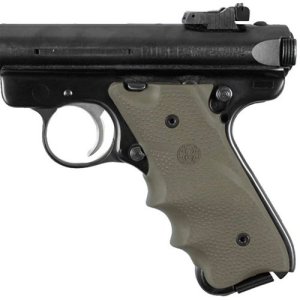 Hogue 82001 Ruger MK II/III Rubber Grip Finger Grooves OD Green