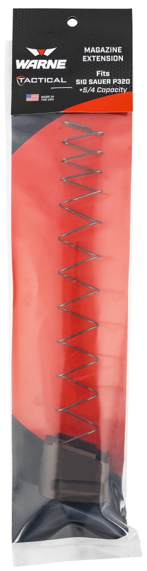 Warne 3213 Magazine Extension 6061-T6 Aluminum FDE Sig P320 9mm 5RD