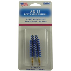 Iosso AR-15 Precision Cleaning Bolt Carrier Brush, Reusable, 2 Pack