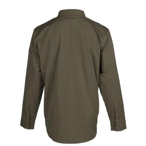 Browning 3012726401 Lightweight Green Button Down Shirt, Long Sleeve, S