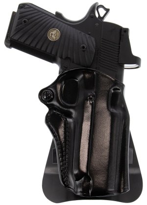 Galco SM2-266RB Speed Master 2.0 Black Leather Paddle Holster 1911 4"