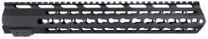 Aim Sports MTK13H308 AR-10 Handguard 13.5" KeyMod 6061-T6 Aluminum Black