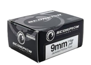 Scorpion 9MM Luger 115GR JHP 20RD