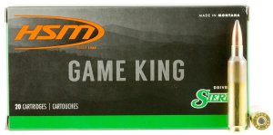 HSM 65X2843N 6.5x284 Norma 140gr Sierra GameKing Spitzer 20Rd