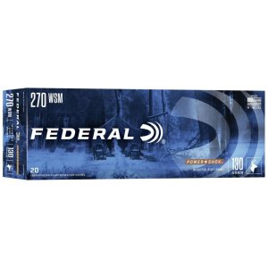 Federal 270WSME Power-Shok 270 WSM 130 gr Jacketed Soft Point (JSP) 20 Per Box/10 Cs