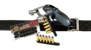 Bianchi 585 Speed Strips 44/45 Caliber Black Revolver Ammo Loader 2 Pack