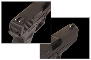 TRUGLO Tritium Night Sights for Springfield XD Green Front & Rear
