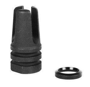LBE Unlimited Three Prong Flash Hider 5.56 NATO with Crush Washer