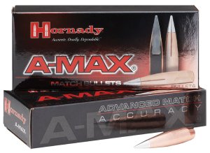 Hornady A-Max 50 Caliber 750 Grain Bullets 20 Pack