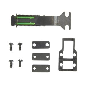 Hi-Viz TS1002 Green 2 Dot Adjustable Rear Sight Large Fits Vent Rib