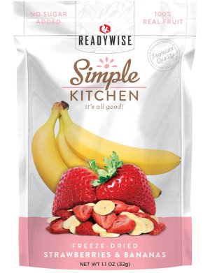 Wise Foods ReadyWise SK05009 Freeze-Dried Strawberry Banana 6-Pack