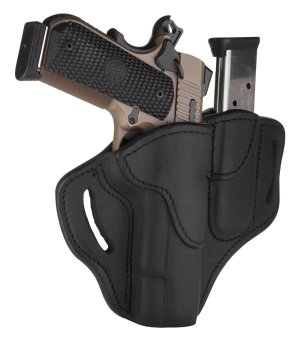 1791 Gunleather BH1M1SBLR 45 ACP 4-5 In Stealth Black Mag Pouch