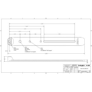 Area 419 ARCALOCK 12" Barricade Rail Kit with Clamp