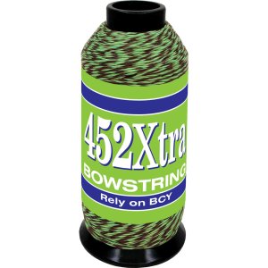 BCY 452Xtra Bowstring Material Green/Black 1/8 lb 67% Dyneema 33% Vectran