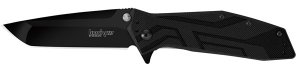 Kershaw Brawler Folding Knife/Assisted 8Cr13MOV/Black Oxide Coating Plain T