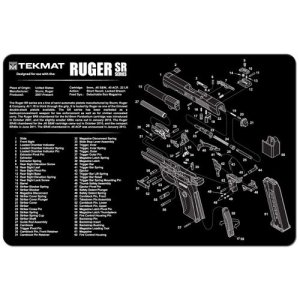TekMat Ruger SR9/SR40 Cleaning Mat 11x17 In TEK-R17-RUGER-SR9