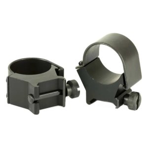Weaver 49120 Detachable Rings 30mm High Matte Black Steel Aluminum
