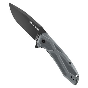 Real Avid AVRAV2 8Cr13MoV 3.25In Drop Point Black Oxide