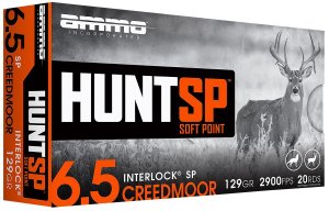 Ammo Inc 65CM129SP-A20 6.5 Creedmoor 129 Gr Soft Point 20/Box