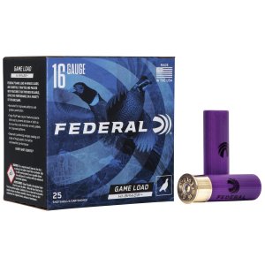 Federal H163 Game-Shok High Brass 16Gauge 2.75" 1 1/8Oz Shot 25 PER H163